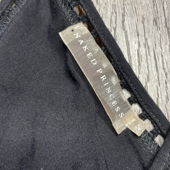 Le Marche by Naked Princess Black Isabella Romper Size Small - Picture 5 of 12